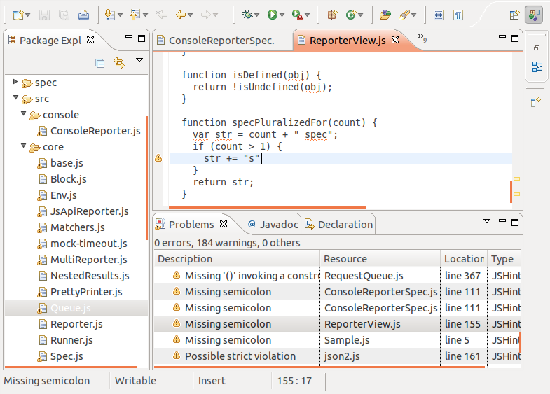 github - java2script java2script: java2script provides... 在Eclipse中使用JSHint检查JavaScript - 官方博客